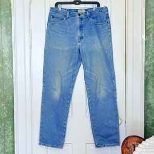 L.L. Bean Fully Lined Denim Jeans Mens 37x34